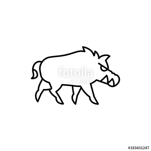 500x500 Hog Icon Illustration Stock Image And Royalty Free Vector