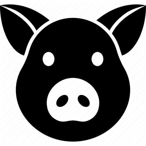 512x512 Face, Head, Hog, Pig, Piggy, Piglet, Swine Icon