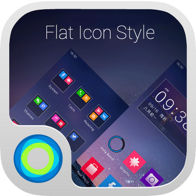 384x384 Flat Icon Style Hola Theme Android App Apk