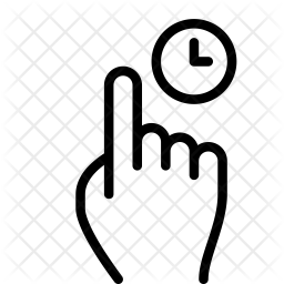 256x256 Tap And Hold Icon Of Line Style