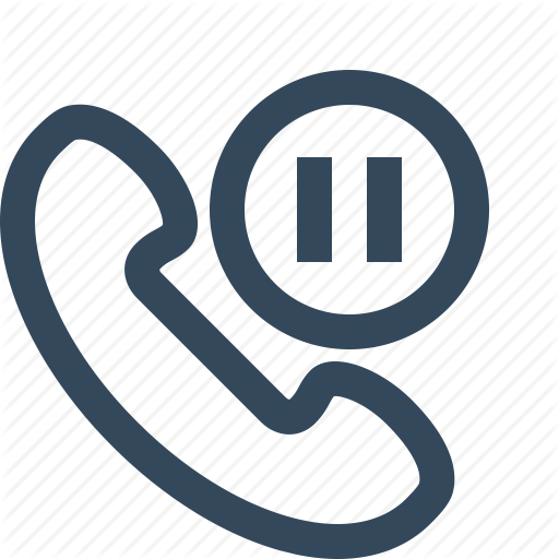512x512 Call Waiting, Hold Call, Hold Phone, Holding, Pause, Waiting Icon