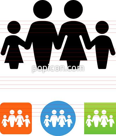 400x471 Family Holding Hands Icon