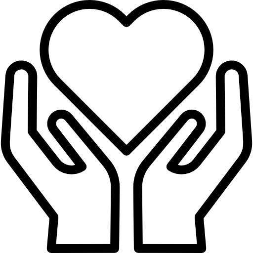512x512 Hands Holding Heart Icons Free Download