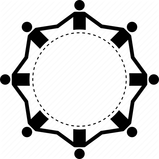 512x512 Circle, Community, Cooperation, Holding Hand, People, Round