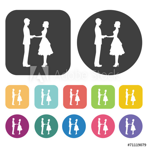 500x500 Couple Holding Hands Icon Wedding, Bride And Groom, Love, Celeb