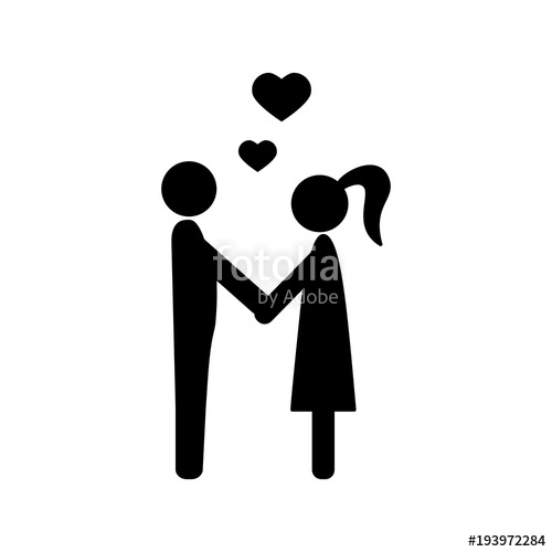 500x500 Couple In Love Holding Hands Icon Husband And Wife Holding Hands