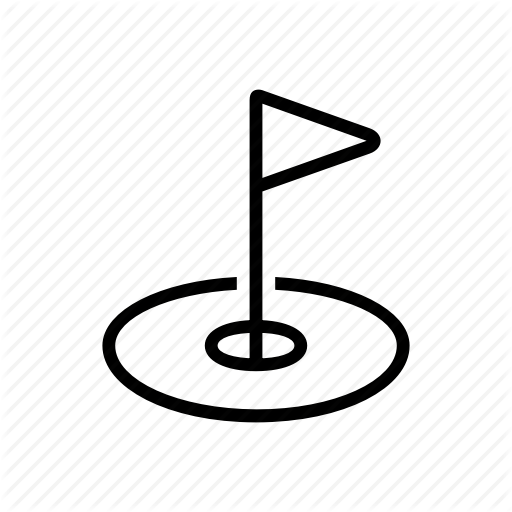 512x512 Flag, Golf, Hole Icon