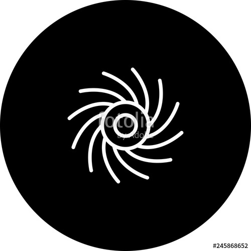 500x500 Vector Black Hole Icon Stock Image And Royalty Free Vector