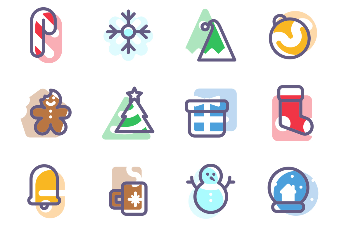 1160x772 Holiday Icon Set Graphic