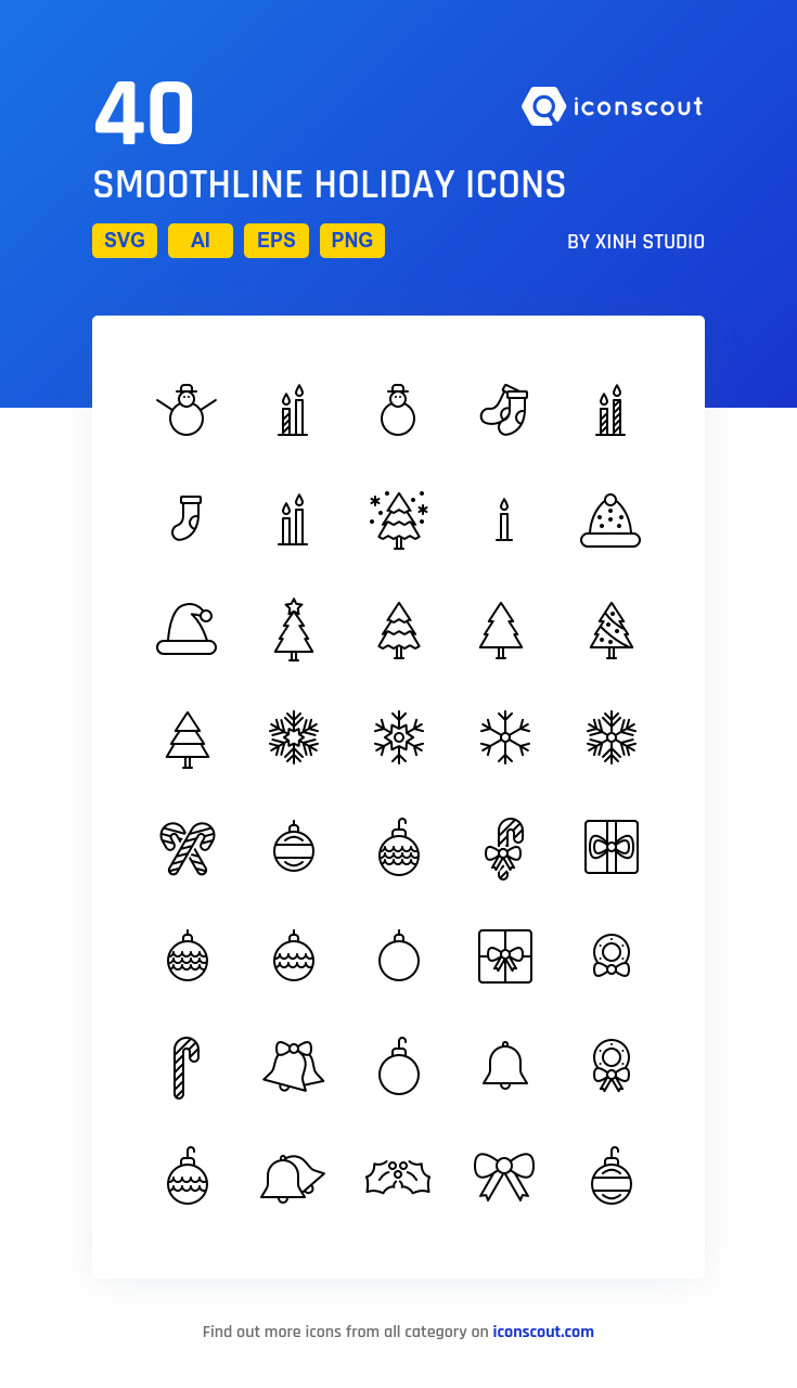 Smoothline Holiday Icon Pack 735x1280 Smoothline Holiday Icon Pack