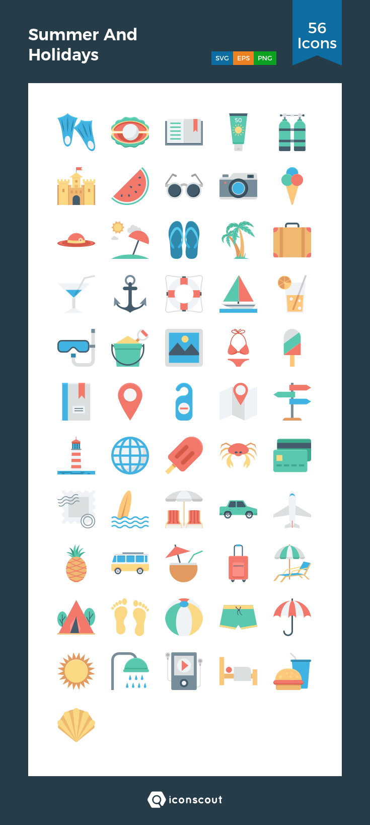 Summer And Holidays Icon Pack 735x1638 Summer And Holidays Icon Pack