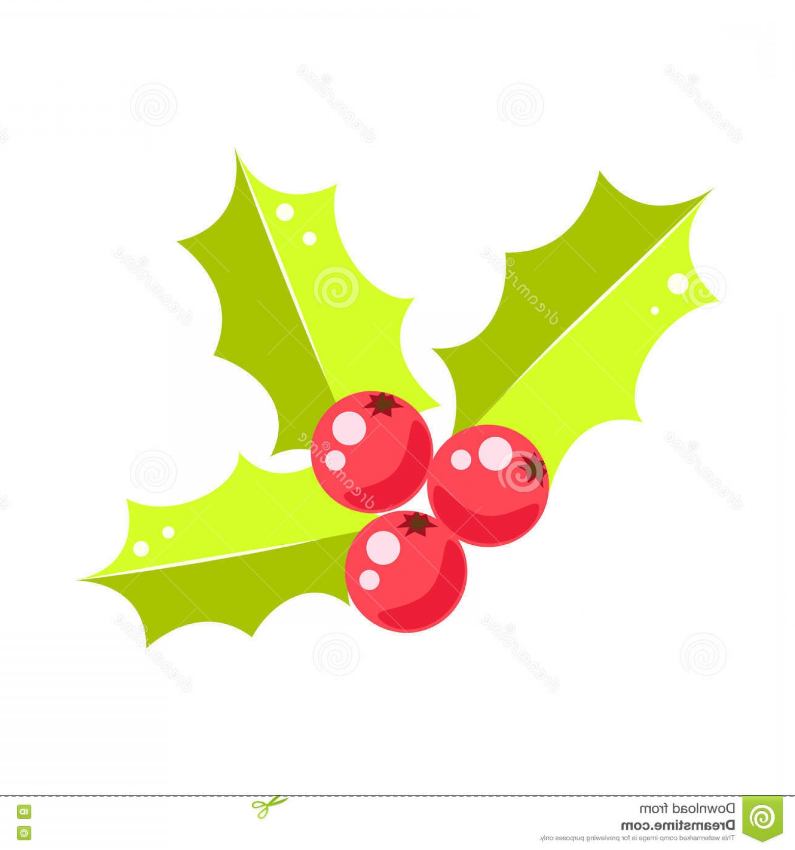 1560x1668 Stock Illustration Holly Berry Christmas Vector Icon Holiday