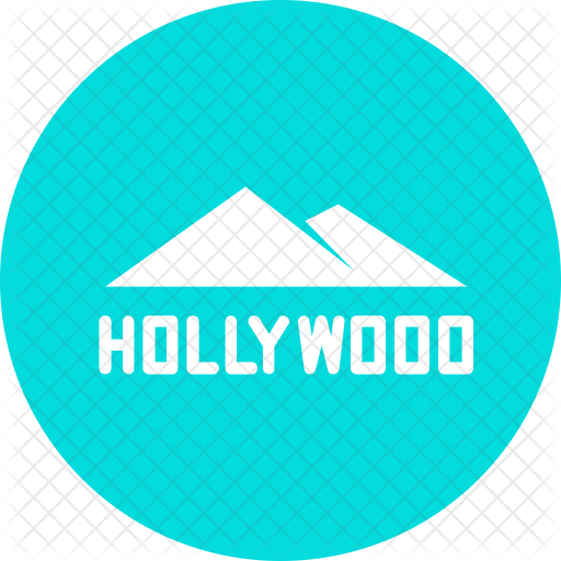 512x512 Hollywood Icon Of Glyph Style