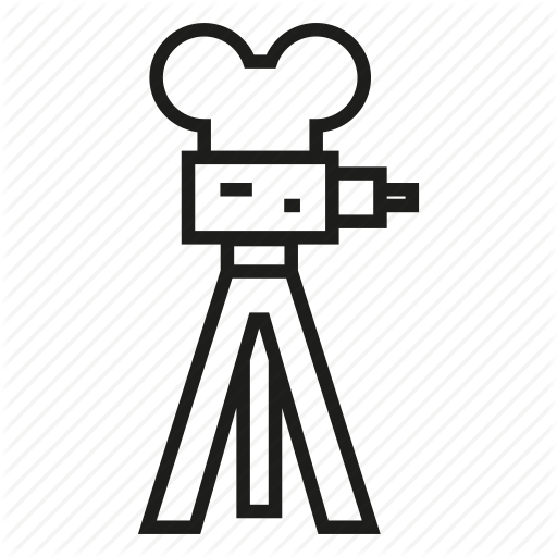 512x512 Antique, Background, Black, Camera, Chair, Cinema, Design