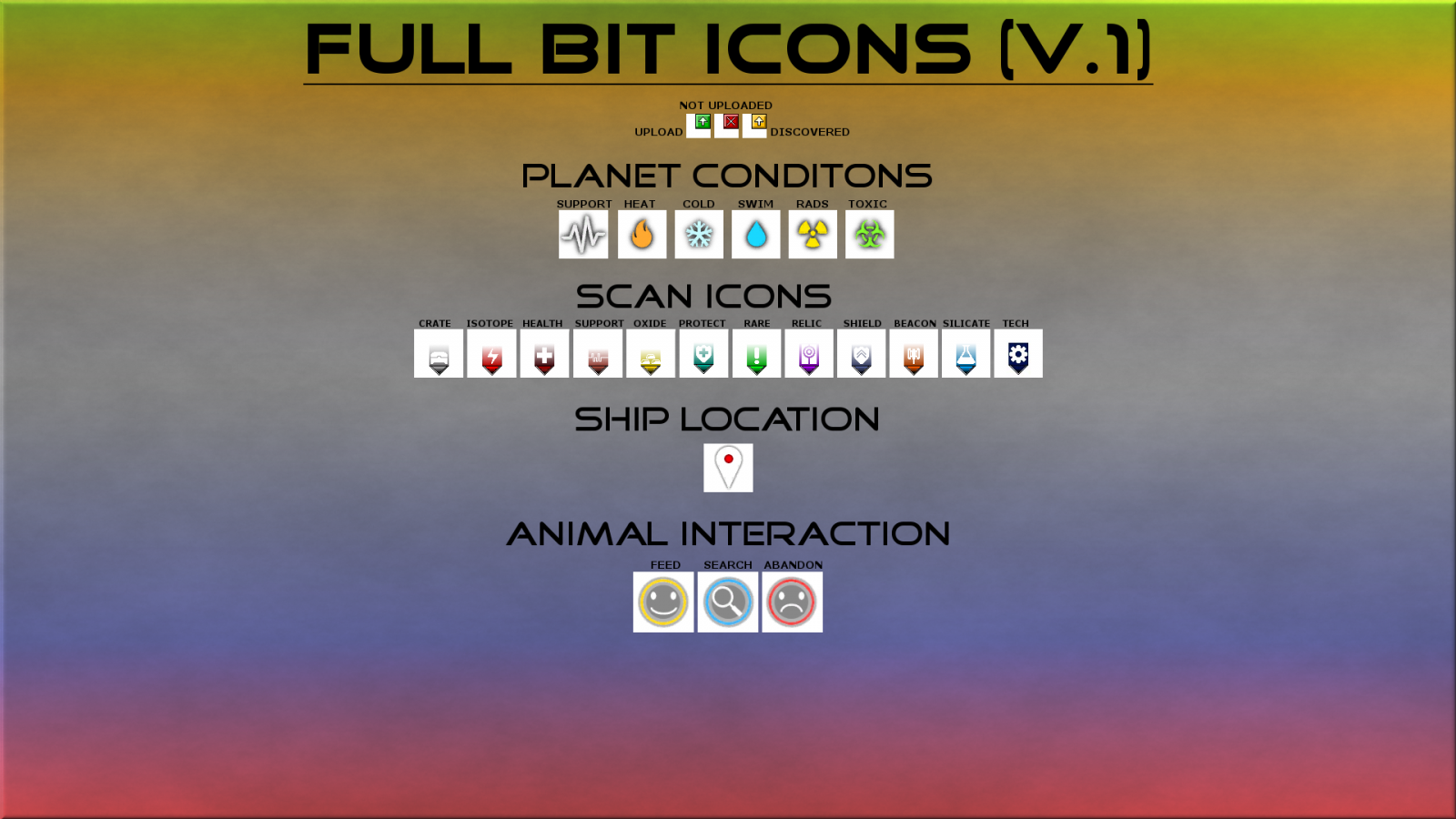 1600x900 Holo Icons + No Mans Sky Mods