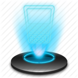 256x256 Business, Calculator, Cash, Financial, Hologram, Holographic