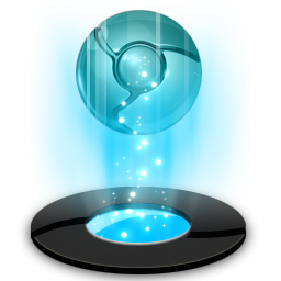256x256 Google Chrome Hologram Icon, Png Clipart Image