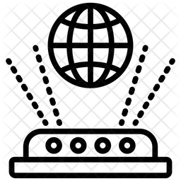 256x256 Technological Hologram Icon Of Line Style