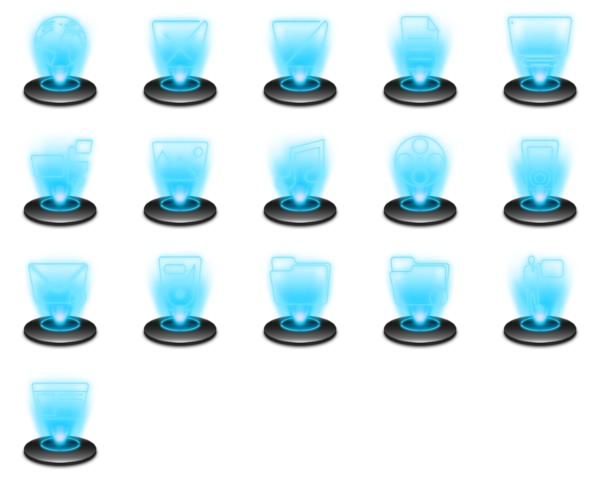 600x499 Holographic Icons Free Icon Packs Ui Download