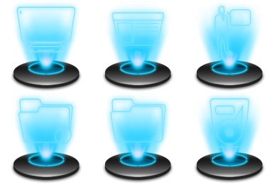 390x260 Holographic Iconset