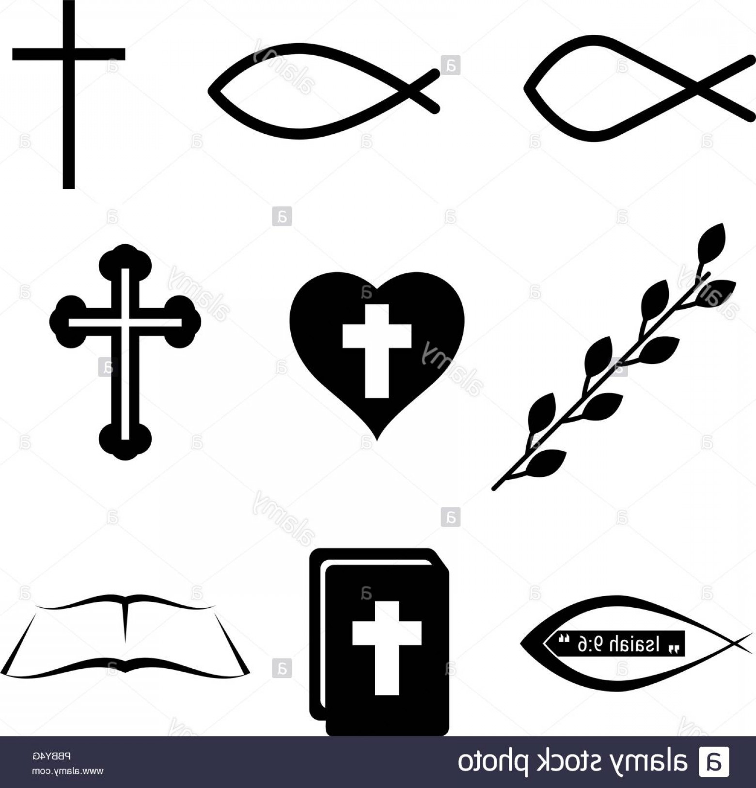 1560x1626 Christian Icons Or Symbols Fish Cross Heart Wine And Holy Bible