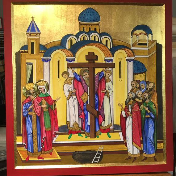 570x570 Exaltation Of The Holy Cross Icon Card Etsy