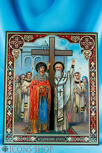 200x300 Exaltation Of The Holy Cross Icon Vozdvizhenie Kresta Gospodnia