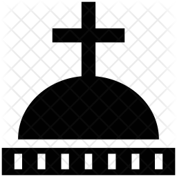 256x256 Holy Cross Icon Of Glyph Style