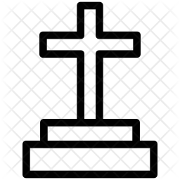 256x256 Holy Cross Icon Of Line Style