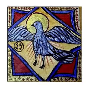 300x300 Dove, Holy Spirit Icon Painting