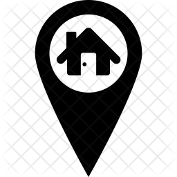 256x256 Home Address Icon Of Glyph Style