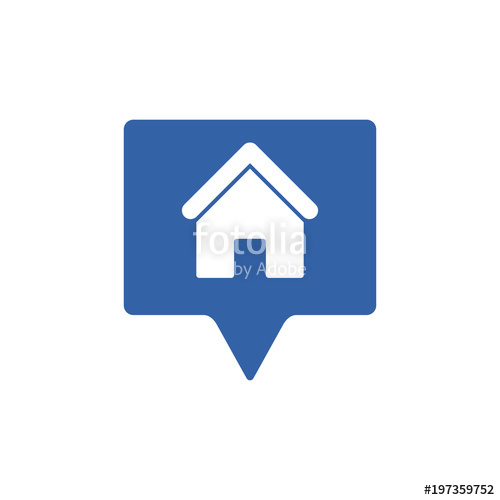 500x500 Address Icon Home Location Icon Stock Image And Royalty Free