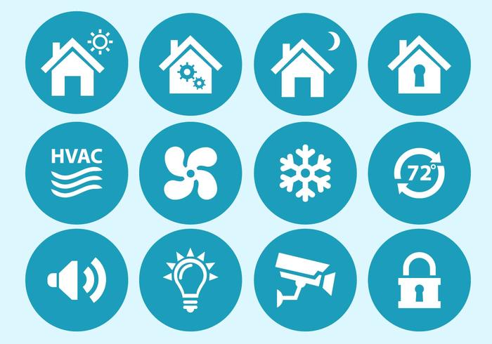 700x490 Home Automation And Security Interface Icons