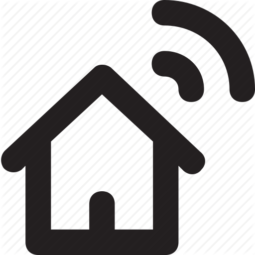 512x512 Home Automation, House, Signals, Smart Home, Wifi Icon