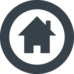 256x256 Home Button In A Circle Free Icon Free Icon Rainbow Over