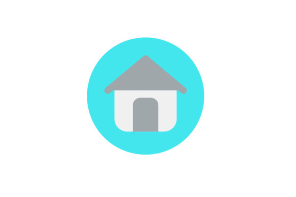 580x386 Home Flat Icon Graphic