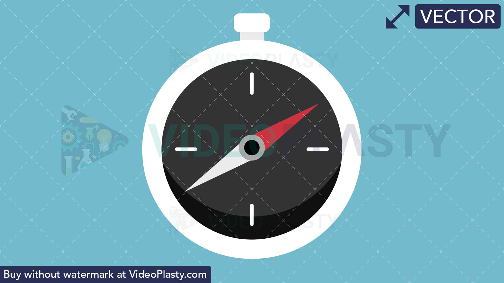 1920x1080 Compass Flat Icon