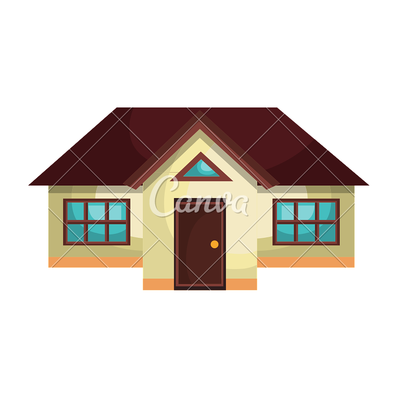 800x800 Real Estate House Isolated Flat Icon