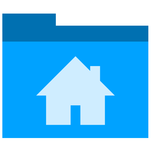 512x512 Home, Folder Icon Free Of Phlat Blue Folders Icons