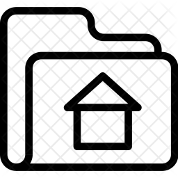 256x256 Home Folder Icon Of Line Style