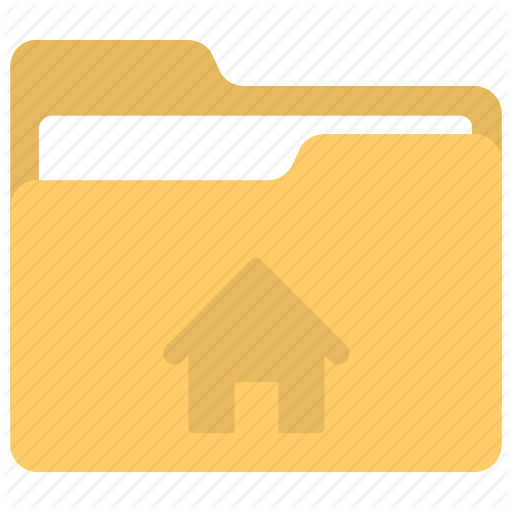 512x512 Folder House, Home Directory, Home Folder, Property Folder, Real