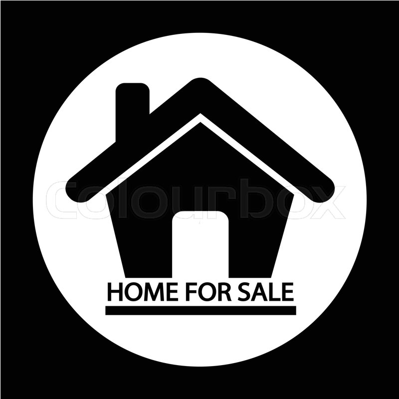 800x800 Home For Sale Icon Stock Vector Colourbox