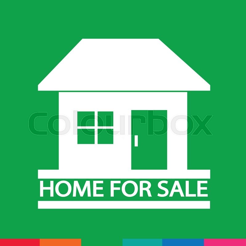 800x800 Home For Sale Icon Illustration Design Stock Vector Colourbox
