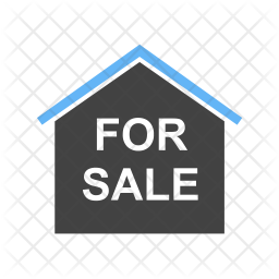 256x256 Home For Sale Icon Of Flat Style