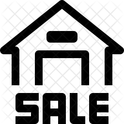 256x256 Home On Sale Icon Of Line Style