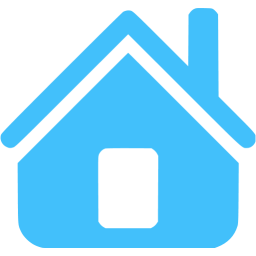 256x256 Caribbean Blue Home Icon
