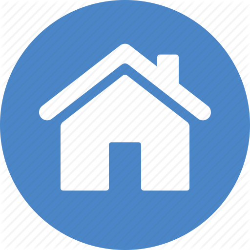 512x512 Address, Blue, Casa, Circle, Home, House, Local Icon