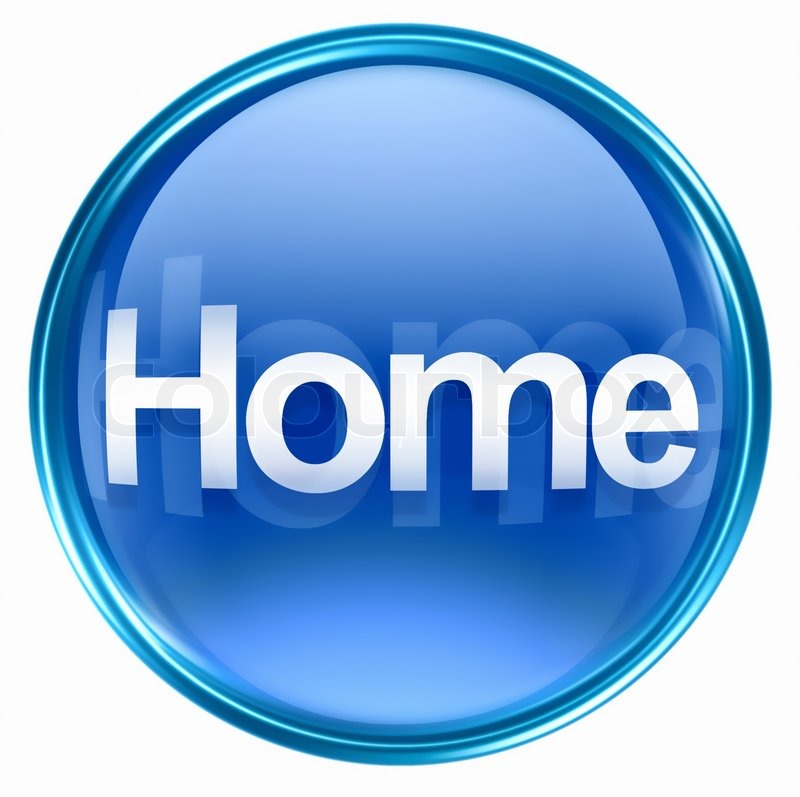 800x797 Home Icon Blue, Isolated On White Stock Image Colourbox