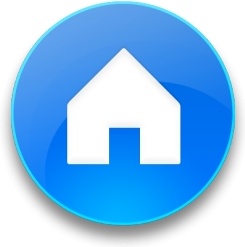 245x247 Rounded Blue Home Button Free Icon In Format For Free Download