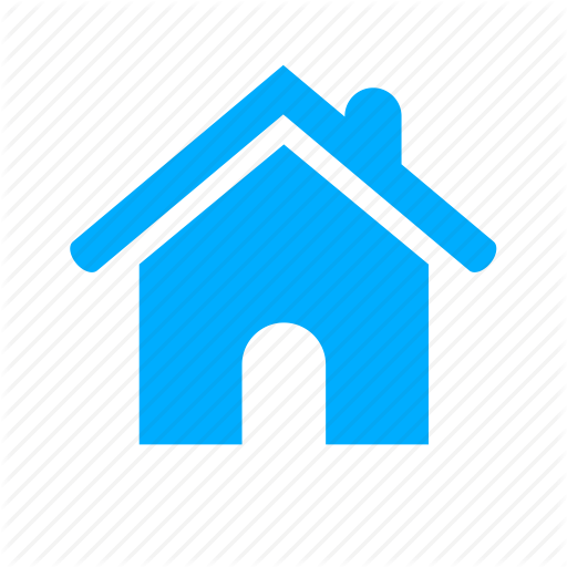512x512 Blue, Building, Estate, Home, House, Real Icon